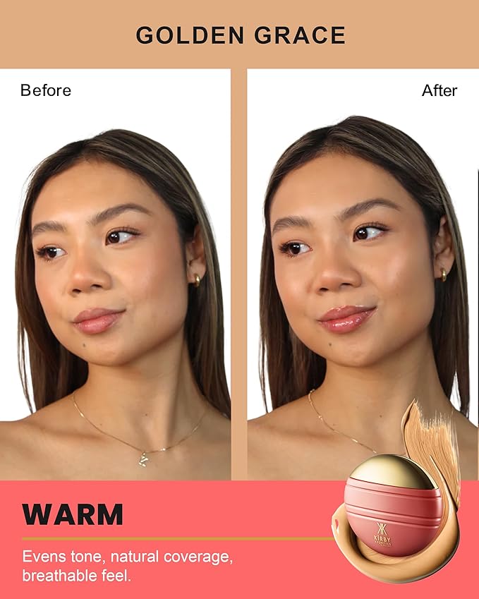 Konfident Glow Skin Tint – Golden Grace Hydrating Oil-Free Glass-Skin Foundation, Buildable Light-to-Medium Coverage, 30 ml – Inclusive Clean Makeup for Radiant Confidence