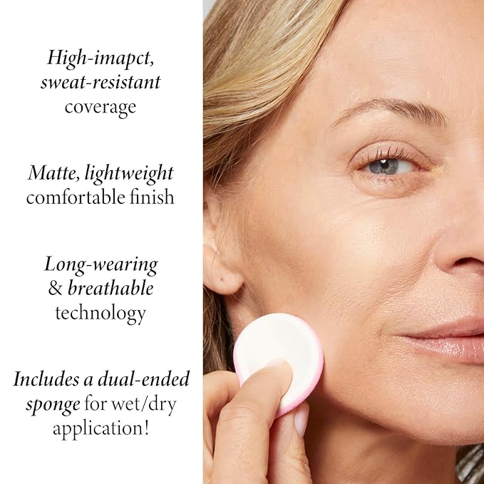 LAURA GELLER NEW YORK Baked Double Take Powder Foundation - Medium - Buildable Medium to Full Coverage - Matte Finish