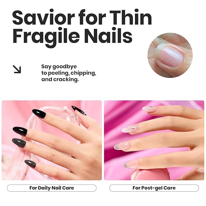 Beetles Glitter Nail Polish Set, 6 Color Silver Pink Gold Red Brown Black Quick Air Dry Nail Polish Natural Elegant Nail Lacquer Manicure DIY Nail Art Salon Christmas Gifts For Women