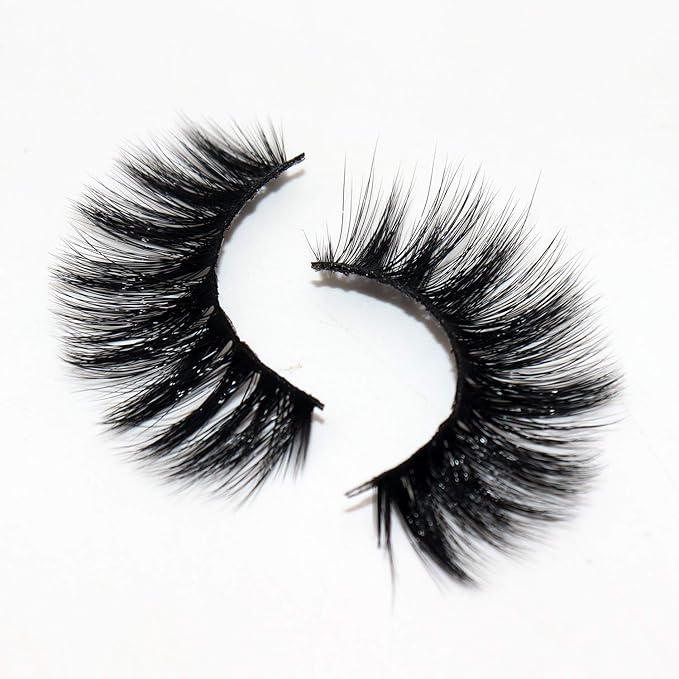 Veleasha Lashes 5D Faux Mink Lashes Fluffy False Eyelashes Volume Eye Lashes Wispy Fake Lashes Eyelashes Dramatic Look 7 Pairs Luxurious Handmade Fake Eyelashes Pack (5D01)