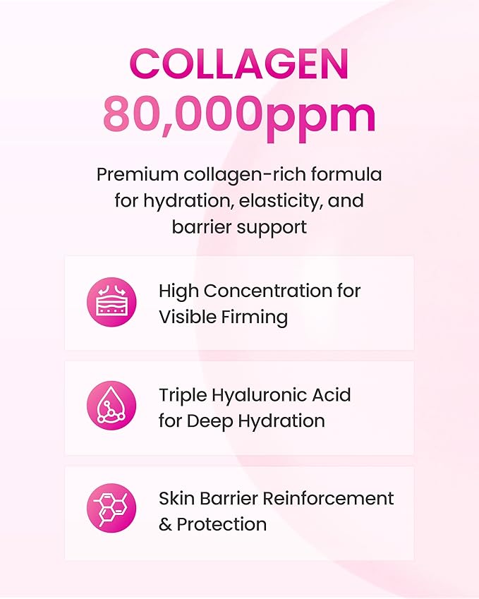 YADAH Collagen Hydra Essence – Deep Hydration, Soothing with 80,000ppm Collagen peptides and Triple Hyaluronic Acid, Centella Asiatica Extract, Niacinamide – 5.07 fl oz