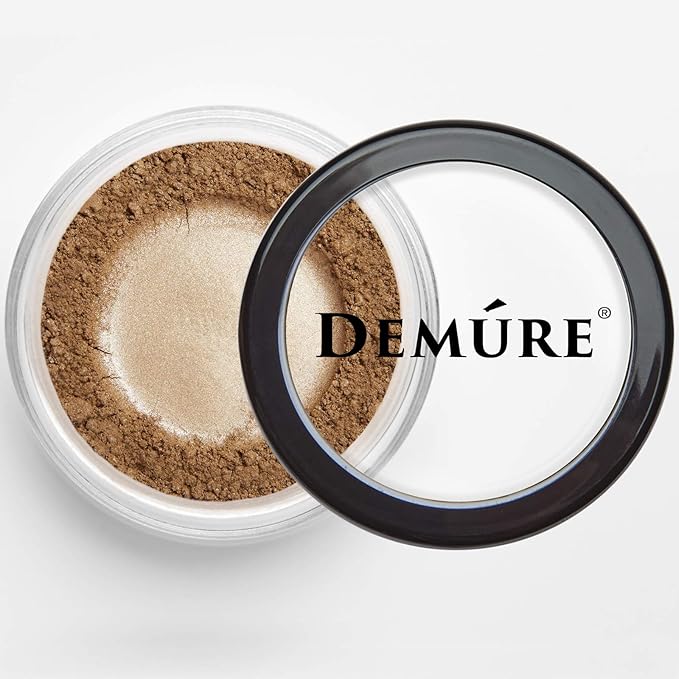 Demure Mineral Make Up (Golden Brown) Eye Shadow, Shimmer Eyeshadow, Loose Powder, Glitter Eyeshadow, Eye Makeup, Professional Makeup