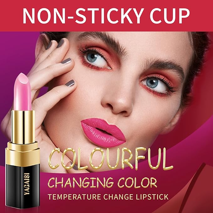 Juicy Peach Color Changing Lipstick, Natural Moisturizing Lip Gloss Korean Lip Balm Long Lasting Lip Care Labiales Magicos Nutritious Magic Lipstick For Women