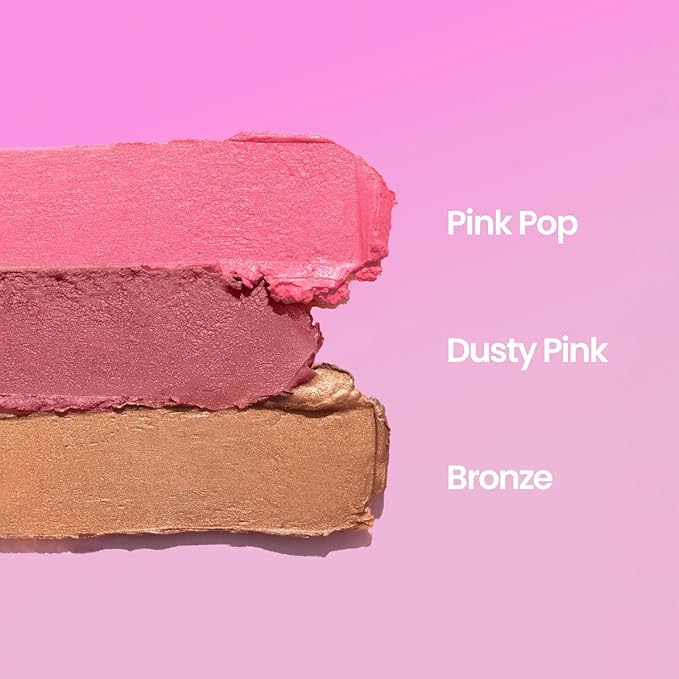 Naked Sundays SPF 50 Mineral Glow Balm Peptide-Infused Multi-Tasking Blush Stick for Cheeks, Lips & Eyes – Broad Spectrum Mineral Sunscreen with Zinc Oxide – 8g (Pink Pop)