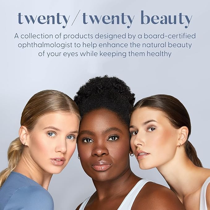 twenty/twenty beauty Visionary Eye Shadow Stick – Shimmer Cream Eye Shadow Pencil - Safe for Sensitive Eyes - Ophthalmologist Developed – Vegan, Cruelty-Free, Clean Ingredients (Rose Colored Glasses)