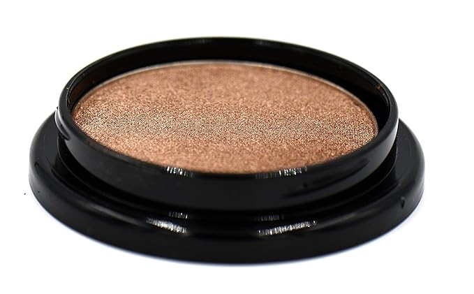 Gilded Frosted Nude Bronze Beige Gold Shimmer Pressed Powder Single Vegan Eyeshadow; Talc, Paraben & Cruelty Free