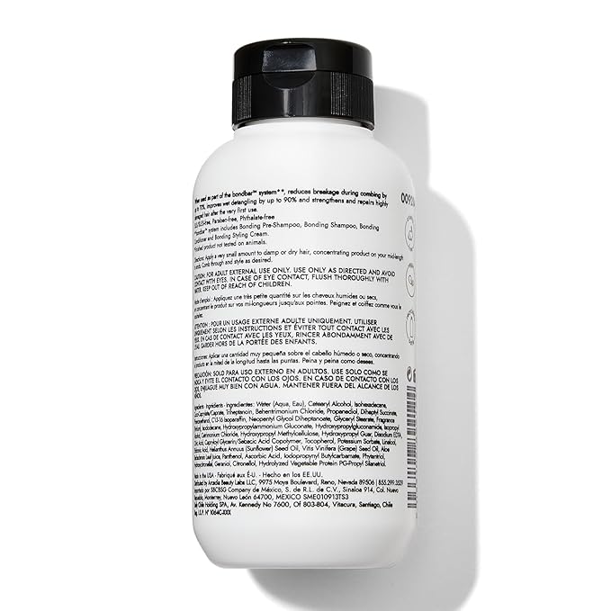 Bondbar Styling Cream for Damaged Hair, Smooths, Strengthens, Repairs all Hair Types & Textures, Vegan, CrueltyFree, 4 Fl. Oz.