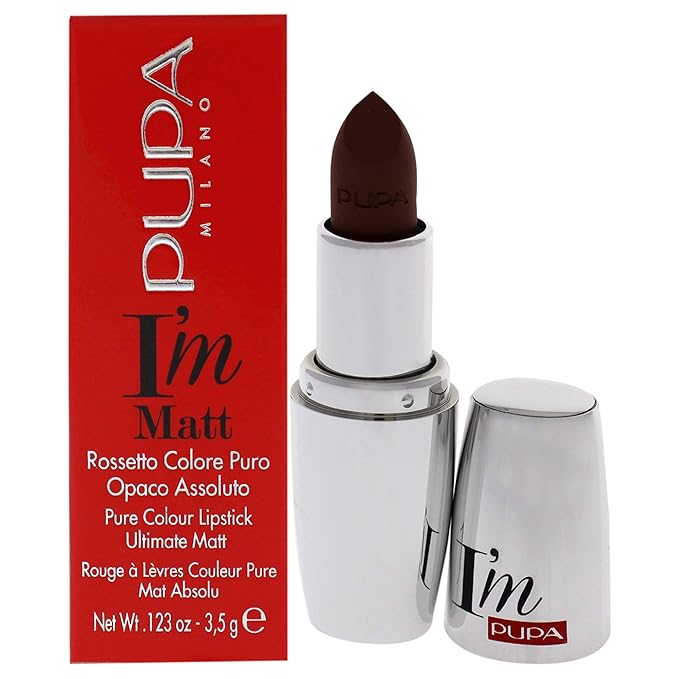 Pupa Milano I Am Matte Pure Colour Lipstick - 015 Tempting Taupe for Women - 0.123 oz Lipstick