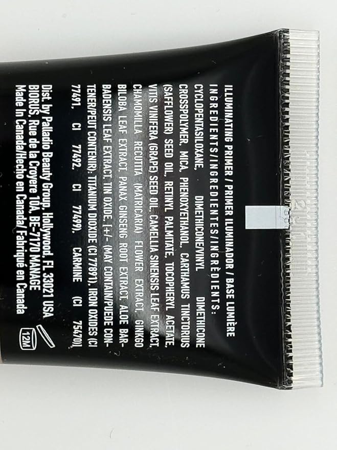 Palladio I'm Glowing Illuminating Primer, Pearly Pink Makeup Primer for Face, Contains Aloe Vera, Grape Seed Oil, Green Tea, Brightens Complexion, Combats Wrinkles, Fine Lines & Pores