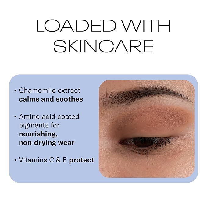 MOB Beauty Eyeshadow M170 Matte Soft Neutral Brown – Mid-Tone Everyday Neutral Shade for Wash or Crease, Talc-Free Vegan Cruelty-Free Skincare Infused Long Wear Sustainable Refillable Compact