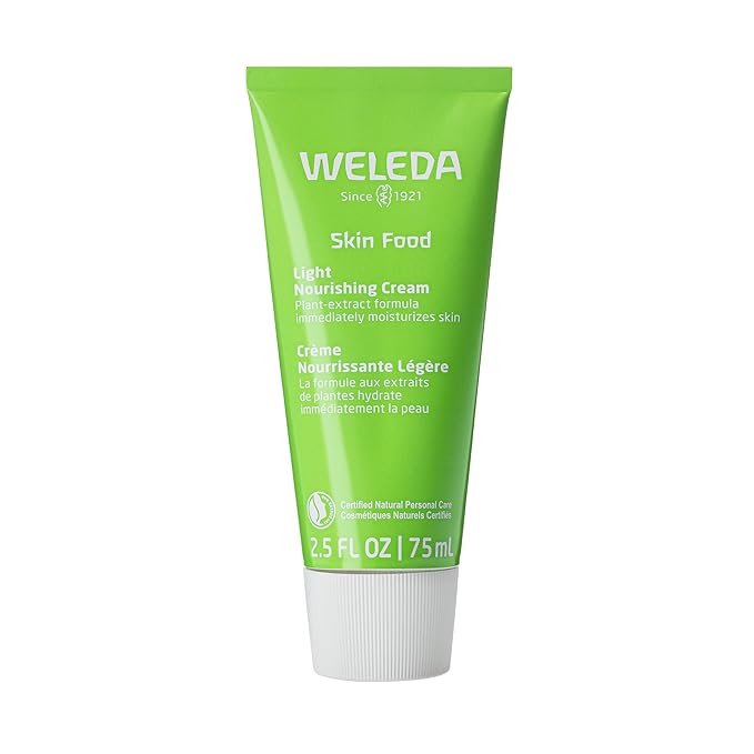 Weleda Skin Food Light Nourishing Body Cream 2.5 Fluid Ounce, Plant Rich Hydrating Moisturizer with Chamomile, Calendula and Pansy