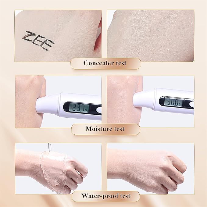 Mushroom Head Air Cushion CC Cream - BB Cream Face Makeup Foundation for Mature Skin Moisturizing Concealer Brighten Long-Lasting, Even Skin Tone for All Skin Types (Medium)