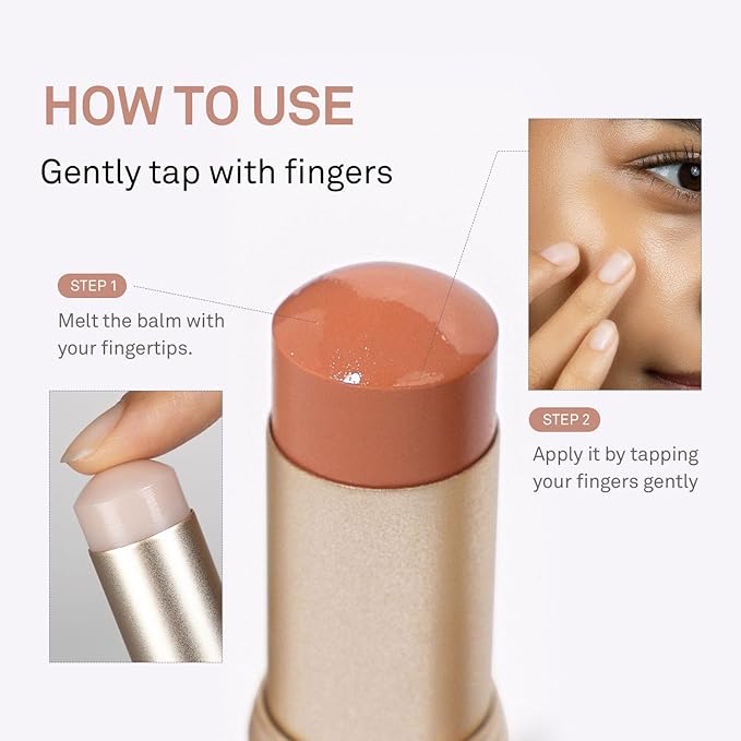 hince True Dimension Radiance Balm - Highlighter for Korean Glass Skin, Blush for Cheeks, Cream Blush, Contour Stick, Natural Glowy Look, Clean Makeup for Radiant Complexion, 10g (DAWN RAY, TP002)