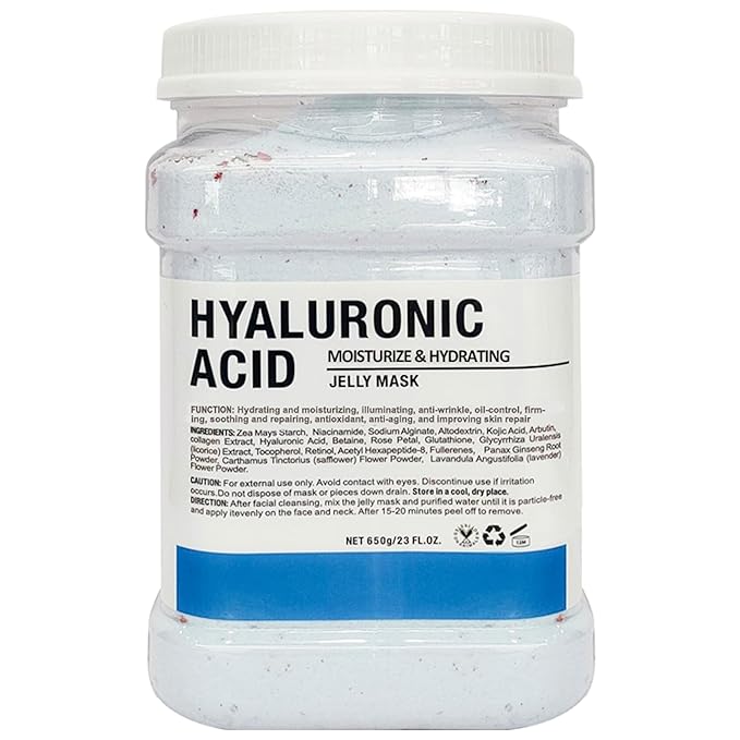 YMEYFAN Jelly Mask for Facials Professional, Hyaluronic Acid Peel Off Jelly Face Mask Powder, Deep Hydrating Moisturizing Facial Skin Care, Home Spa Day DIY Skincare for Women and Men (23Fl Oz)