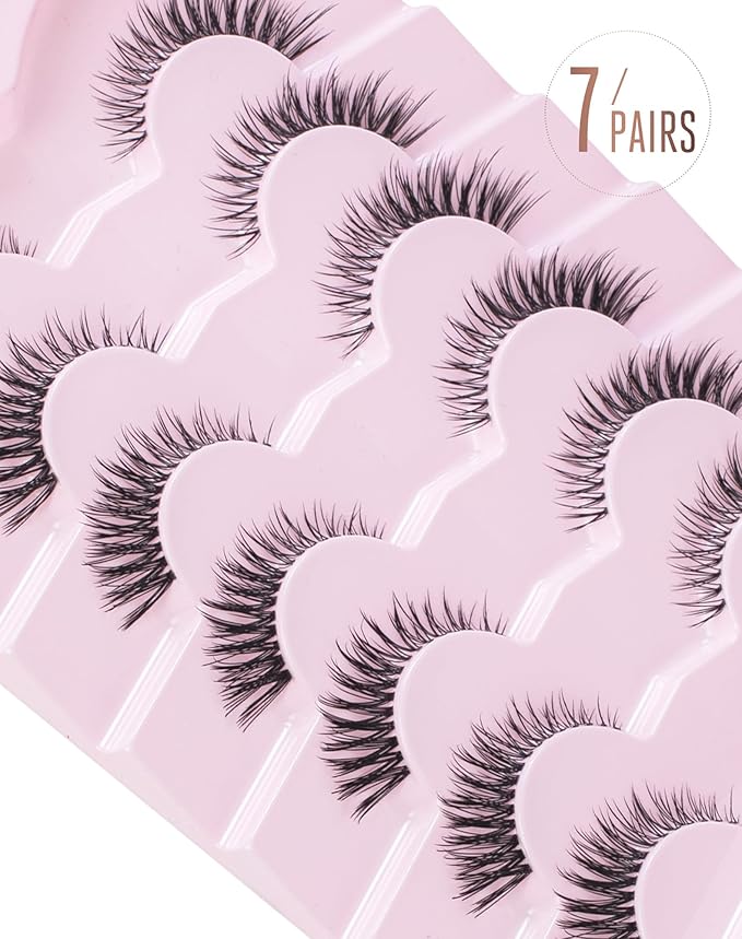 Wispy False Eyelashes Natural Flared Eye Lashes Strip M-41