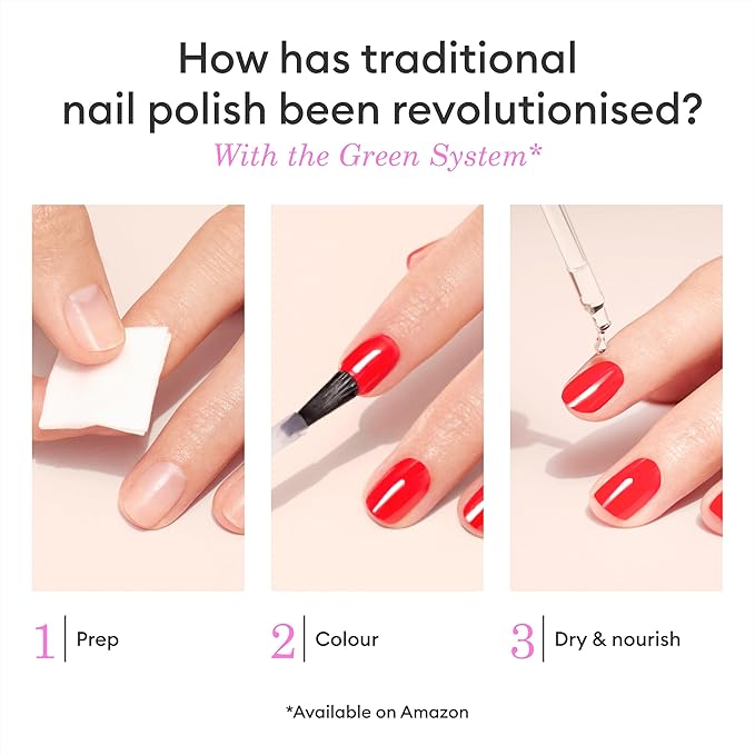 Manucurist - Green Bois de Rose Nail Polish - Dusty Pink Nail Polish - 9-Free, Vegan and Plant-Based - Manicure - Made in France - 0.5 fl oz