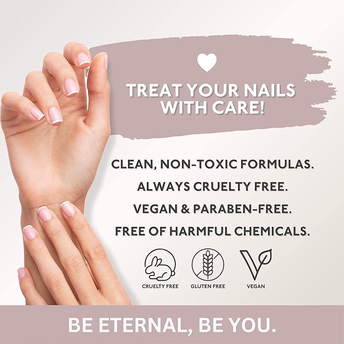 Eternal Pastel Nail Polish Set for Women (CLASSIC ME) - Nude Nail Polish Set for Girls - Lasting & Quick Dry Pink Nail Polish Kit for Home DIY Manicure & Pedicure - Made in USA, 13.5mL (Set of 5)