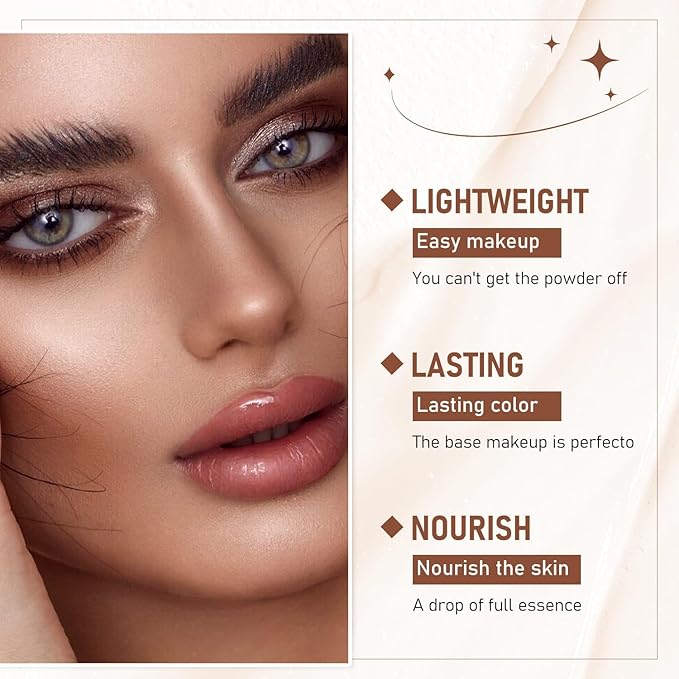 Concealer Foundation Stick, 2-in-1 Long-Lasting Foundation and Concealer with Brush, Creamy Full Coverage for Dark Circles & Blemishes, Hydrating Olive & Camellia, 2.09 Oz (07#)