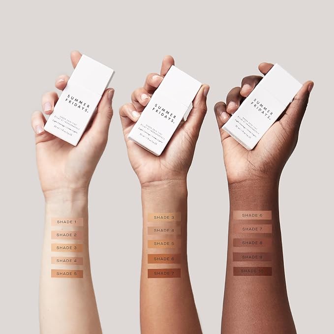 Summer Fridays Sheer Skin Tint - Skin Tint with Hyaluronic Acid - Helps Diminish Uneven Skin Tone - Sheer to Light Coverage - Shade 3 - Light with Golden Undertones (1 Fl Oz)