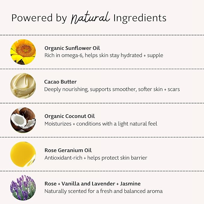 Slo Natural Moisturizing Stick | Body Balm with Organic Ingredients | Hydrating Nourishing | Coconut, Cocoa Butter & Antioxidants | Travel-Friendly | Rose Vanilla & Lavender Jasmine | 2x2.1oz/60g