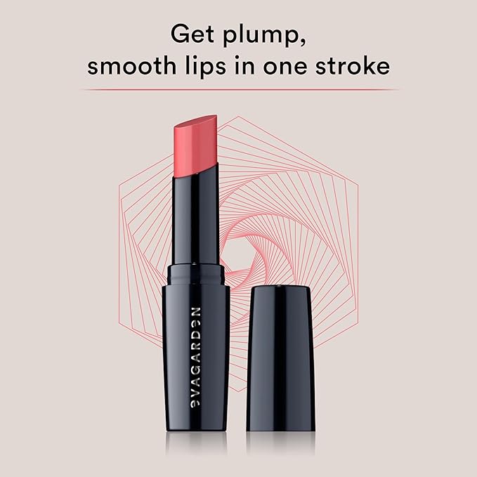 EVAGARDEN Pleasure Lipstick - Moisturizes and Nourishes - Protects with SPF - Soft Application Spreads Easily and Provides Smoothness - Gives Volume Effect and Bright Color - 664 Rose Wine - 0.1 oz