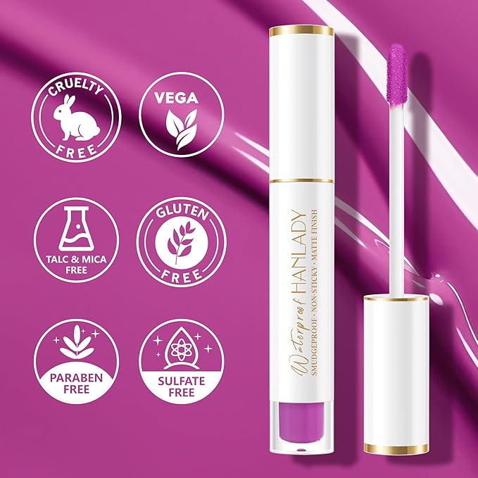 Purple Lipstick Long Lasting Lipsticks for Women Pigmented Smudgeproof Transferproof Vegan Cruelty Free Lip Makeup, A45 Dark Era