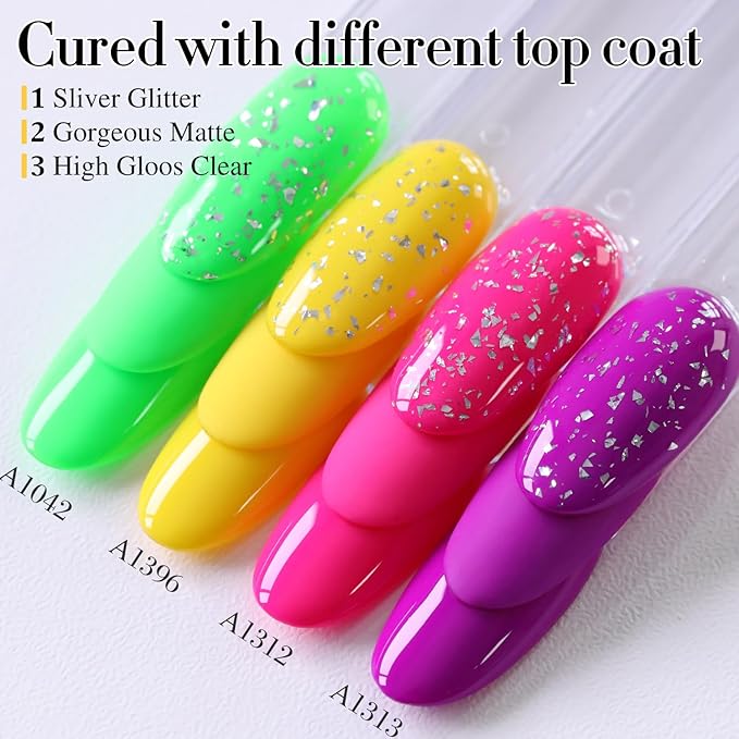 Double Rhythm 15ML Gel Nail Polish Pure Sheer Same Color Same Bottle Soak Off Gel Polish Art Manicure Salon DIY at Home for Women (Yellow-A1396)