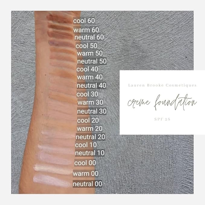 Lauren Brooke Cosmetiques Pressed Foundation, Natural and Organic Makeup (Cool No. 20)