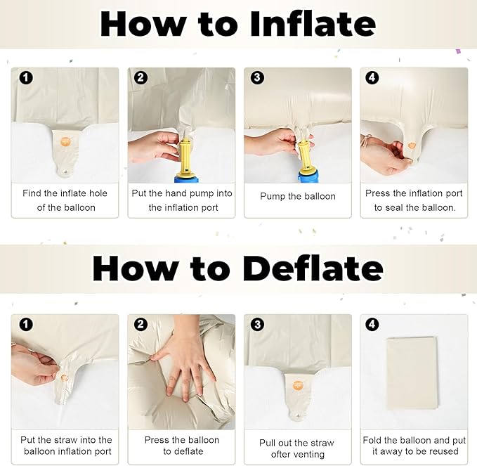 40 Inch Cream Letter Balloon 'Z' - 2 Pack, Self Inflating, Perfect for Birthday Parties, Unisex Adults