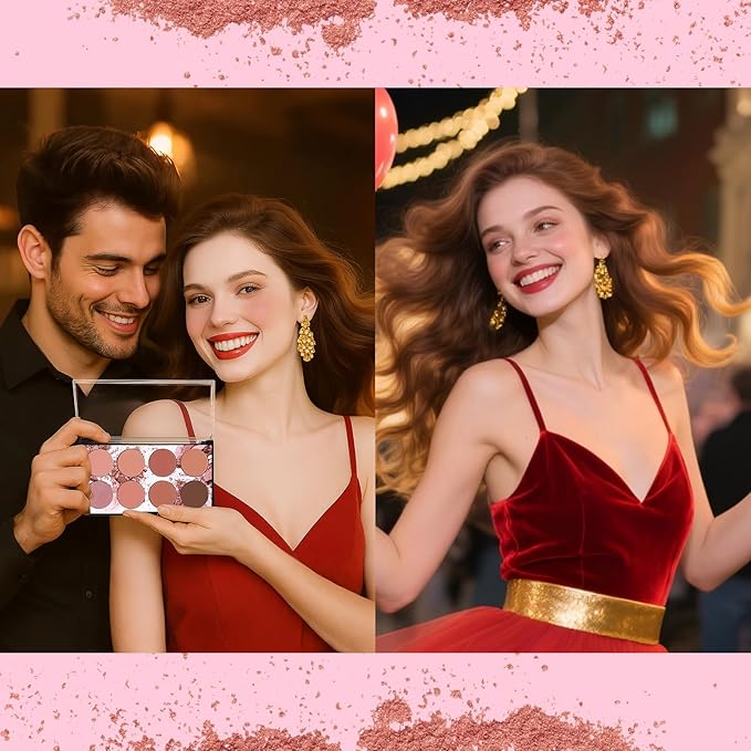 8 Color Blush Palette for Cheeks - Natural Look Smooth Face Blusher - Long-lasting Women Cheek Makeup Powder - Buildable Color Makeup Blushes Powder for All Skin Types(SET3)