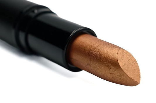 Bronze Foil Metallic Gold Brown Shiny Pearl Moisturizing Lip Cream Lipstick Color Paraben, Lanolin & Cruelty Free, No Animal Testing
