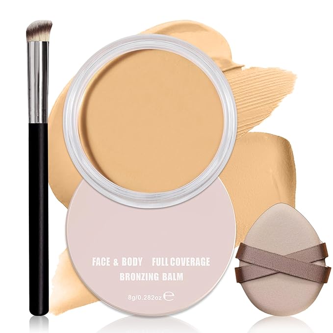 Under Eye Concealer Full Coverage,Under Eye Corrector for Dark Circles,Pot Concealer for Older Women,Teenagers,Middle-aged,Corrector de Ojeras,Waterproof Under Eye Brightener (04 NOUGATINE)