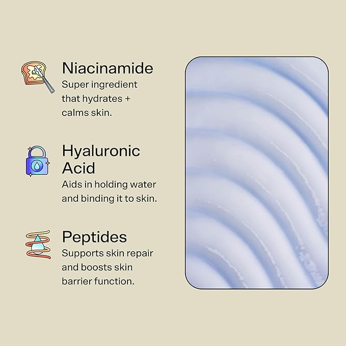 Bubble Skincare Water Slide Hyaluronic Acid Serum - Hydrating Face Serum for Skin Barrier Repair - Helps Reduce Signs of Redness & Revitalizes Dryness - Suitable for All Skin Types (30ml)