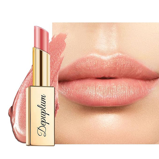 Nude Lipstick Moisturizing for Women Shimmer Tinted Lip Balm Hydrating Nourishing Lip Gloss Vegan& Cruelty Free Lip Makeup, ZG118 Undertone