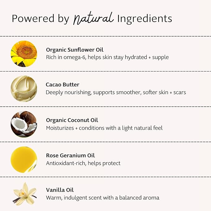 Slo Natural Moisturizing Stick | Body Balm for Dry Skin with Organic Ingredients | Hydrating + Nourishing | Coconut, Cocoa Butter & Antioxidants | Travel-Friendly | Rose + Vanilla | 2.11oz/60g