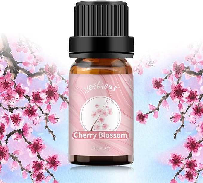 yethious Cherry Blossom Essential Oils for Diffuser & Aromatherapy Pure Cherry Blossom Oil - 10ML