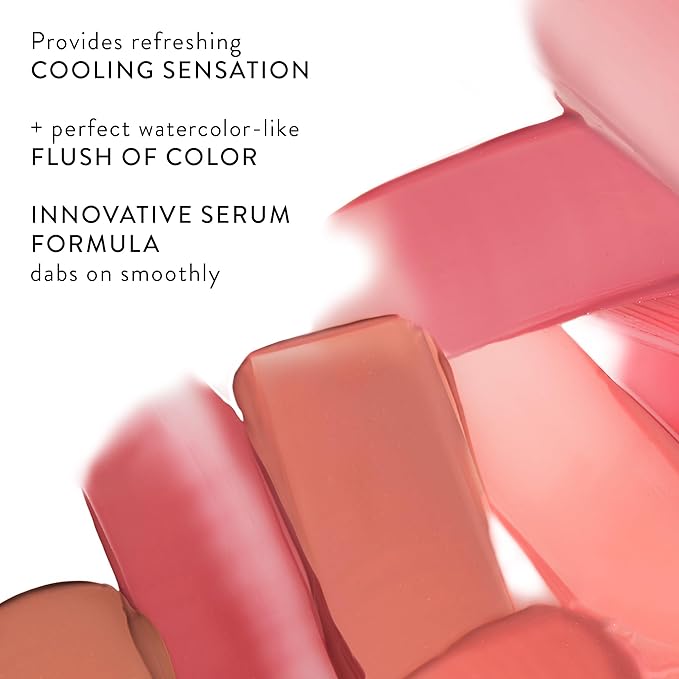 LAURA GELLER NEW YORK Serum Blush Tint, Lightweight Liquid Blush for Cheeks, Weightless Watercolor Sheer Finish, Beautiful Blossom
