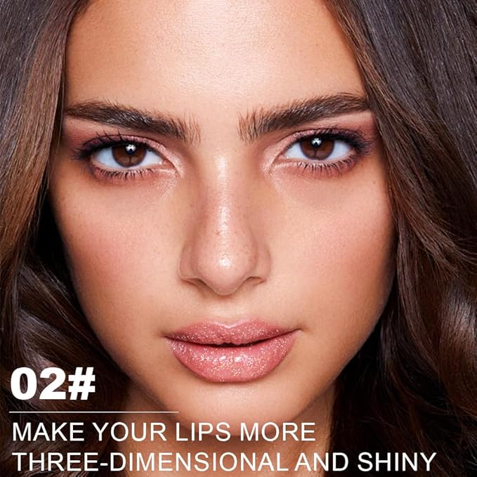 Peach Pink Metallic Lipstick for Women,Lightweight Non-Drying Shimmer Frosted Lipsticks,Glitter Lip Gloss Stain Long Lasting Waterproof No Smudge Proof No Transfer 12 Hour,Cruelty-Free Makeup