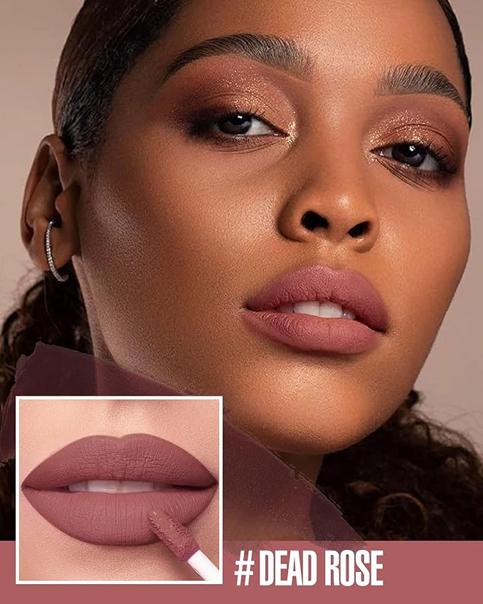 Red Lipstick Long Lasting Lipsticks for Women Smudgeproof Transferproof Cruelty Free Lip Makeup, 910 Dead Rose