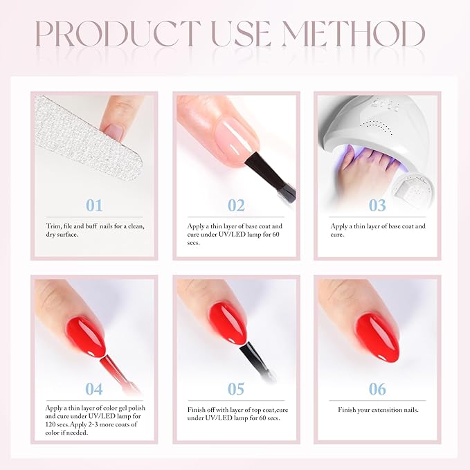 Double Rhythm 15ML Gel Polish Pure Sheer Same Color Same Bottle Soak Off Gel Polish Art Manicure Salon DIY at Home for Women (Warm White-A1477)