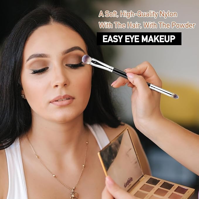 Eyelash Curlers Kit for Women w Lash Curler, Eyelash Comb Seperator, Eyeshadow Brush, Eyelash Extension Tweezers, Foldable Eyebrow Razor Comb, 10 Silicone Refills Pads for Natural Eyelashes