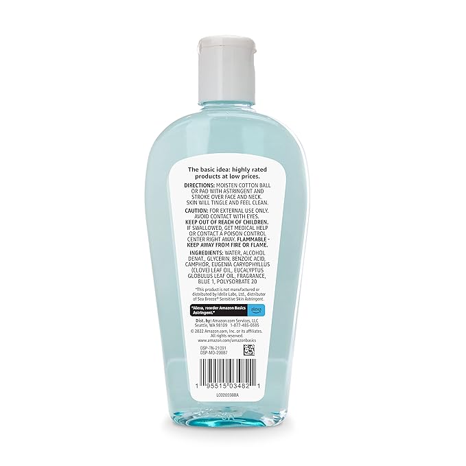 Amazon Basics Original Clean Astringent Skin Cleanser, Fresh Scent, 10 Fl Oz (Previously Solimo)