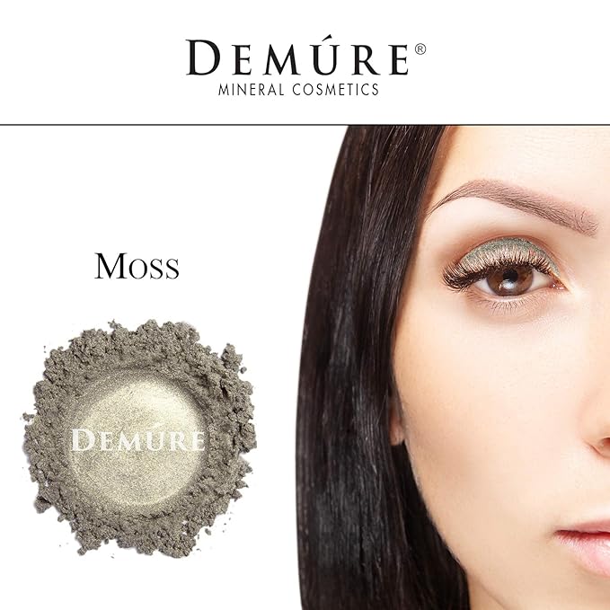 Demure Mineral Make Up (Moss) Eye Shadow, Shimmer Eyeshadow, Loose Powder, Glitter Eyeshadow, Eye Makeup, Professional Makeup