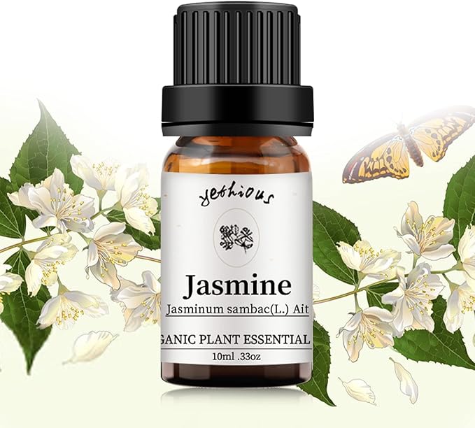 yethious Jasmine Essential Oils for Diffuser & Aromatherapy Pure Jasmine Oil for Skin Organic Jasmine Oils