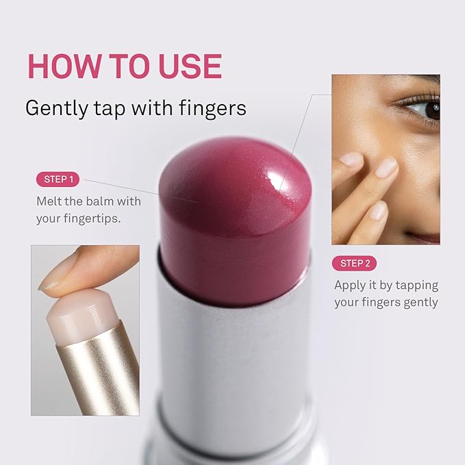 hince True Dimension Radiance Balm - Highlighter for Korean Glass Skin, Blush for Cheeks, Cream Blush, Contour Stick, Natural Glowy Look, Clean Makeup for Radiant Complexion, 10g (LIL MAUVE, TP006)