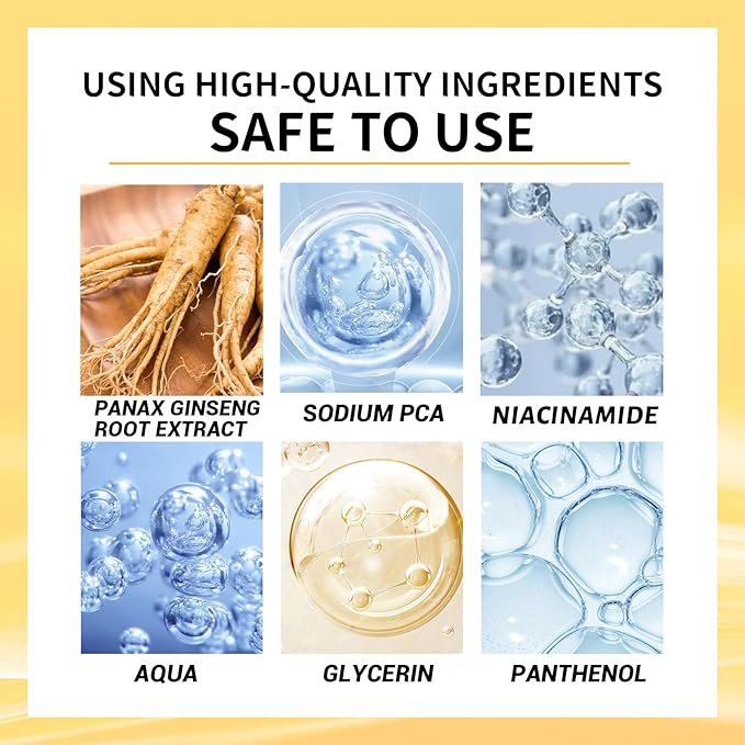 Ginseng & Niacinamide Anti-Wrinkle Facial Essence, 3.4 FL OZ, Moisturizing Serum