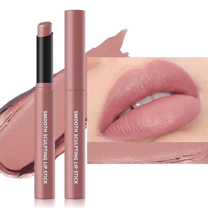 Matte Lipstick For Women Girls 24Hr Wear Waterproof Long Lasting Hypoallergenic Lipsticks - Lightweight Non-Drying, Fade-Resistant Formula 12 Trendy Colors for Daily Use Vegan & Cruelty-Free 01