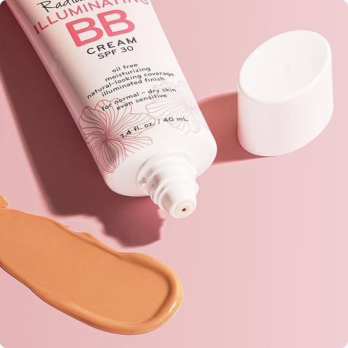 pūrlisse Radiant Glow Illuminating BB Cream with SPF 30 - Glow BB Cream Enriched with Goji & Hawthorn Berry for Dewy Skin - Helps to Improve Skin Texture & Radiance - Tan Deep (1.4 oz)