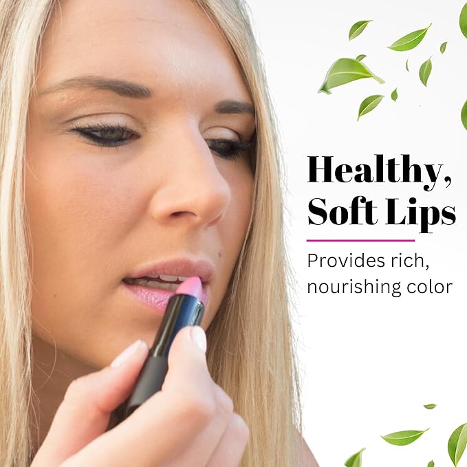 Fifth & Skin BOTANICAL Lipstick (SWEET PEA) | Made in USA | Vegan | Natural | Organic | Cruelty Free | Paraben Free | NO Lead | Moisturizing Color that's Good for your Lips!