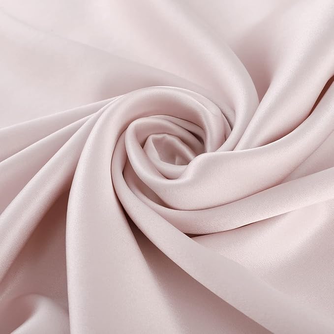 ALASKA BEAR Silk Pillowcase for Hair and Skin, Set of 2 Pure Genuine 22 Momme Mulberry Silk Pillow Cases Queen Size for Bliss Sleep Better Than Poly Satin, Zipper Closure(2pc, Pink)